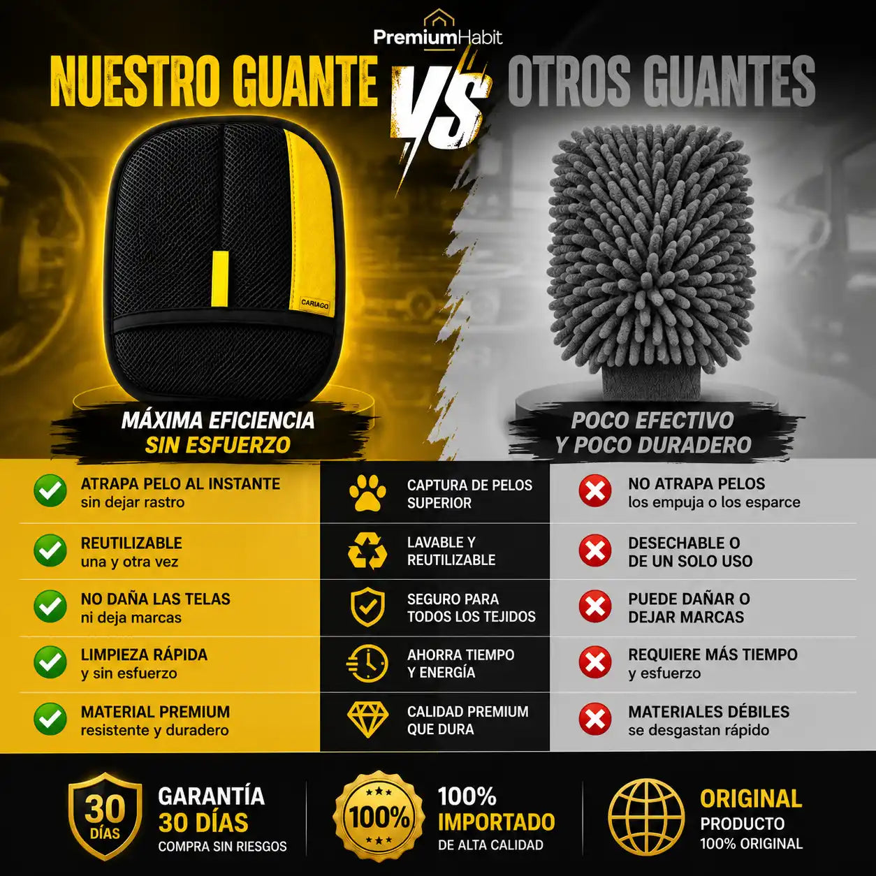 Guante Quitapelusa EN SEGUNDOS Premium™
